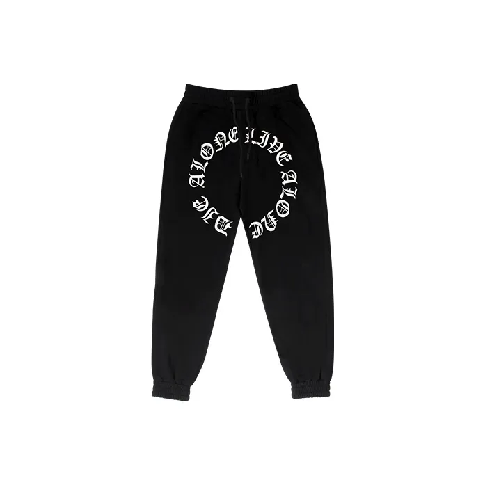 VLONE Gothic Alphabet Series Knitted Sweatpants Unisex-0