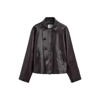 ZARA Jackets Coats Men's Crimson