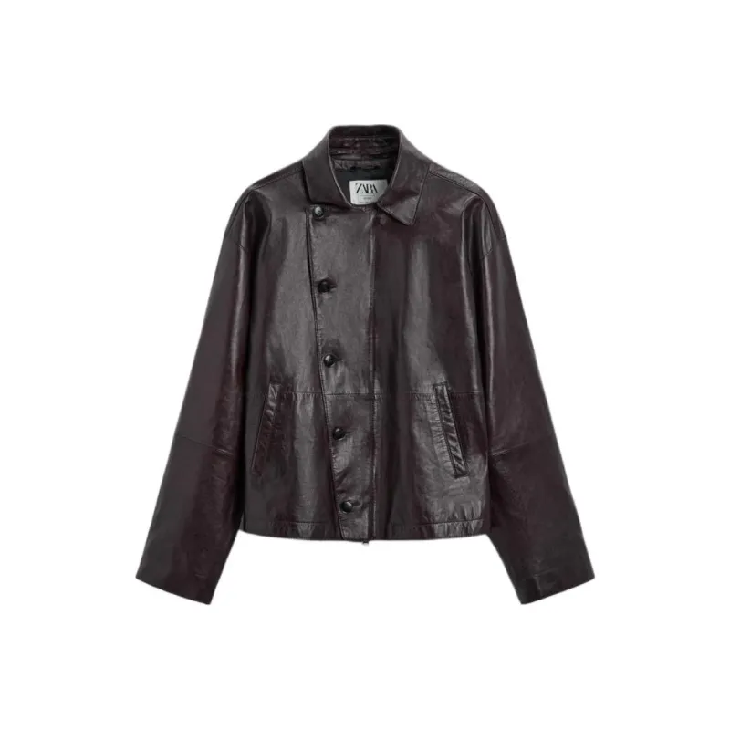 ZARA Jackets Coats Men's Crimson-0