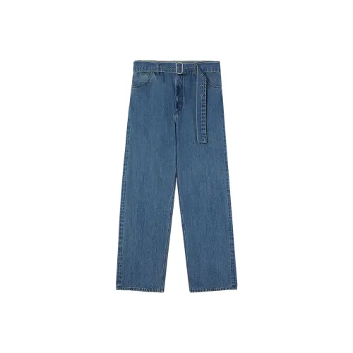 JIL SANDER Loose fit Belted Jeans