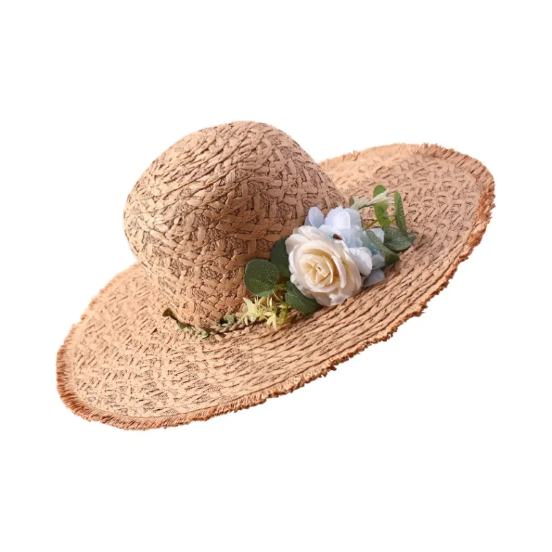 ZANC Straw Woven Sun Protection Hats Unisex-3
