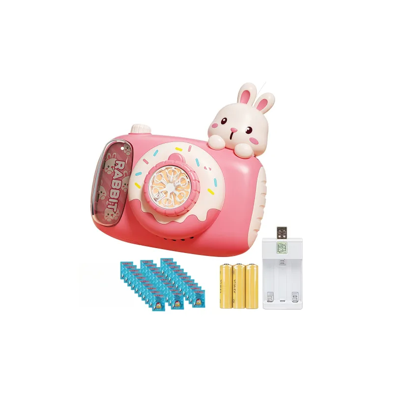 TEMI Fully Automatic Cartoon Camera With Electric Light, Non Leakage Design Bubble Machines-9