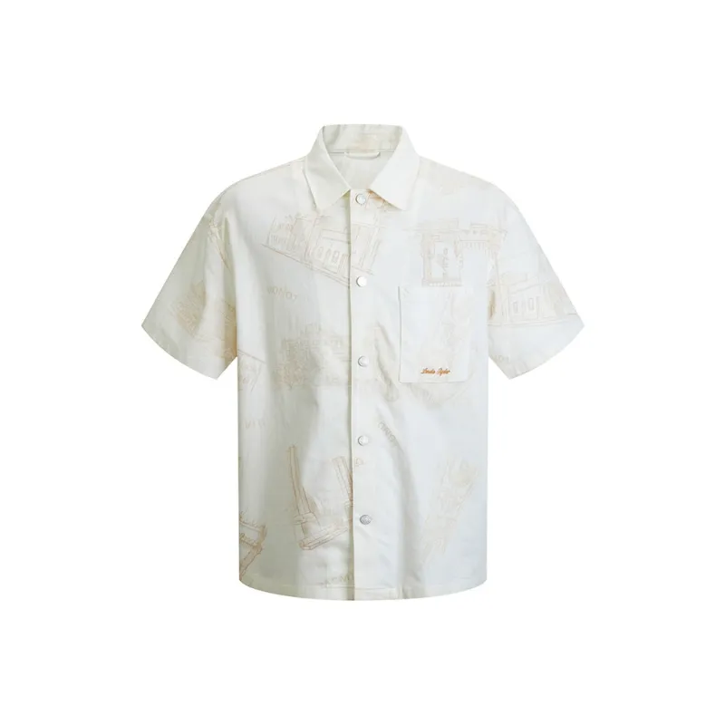 LONDA 1958 Shirt Men's Ecru 02 With Shopping Bag Included-1