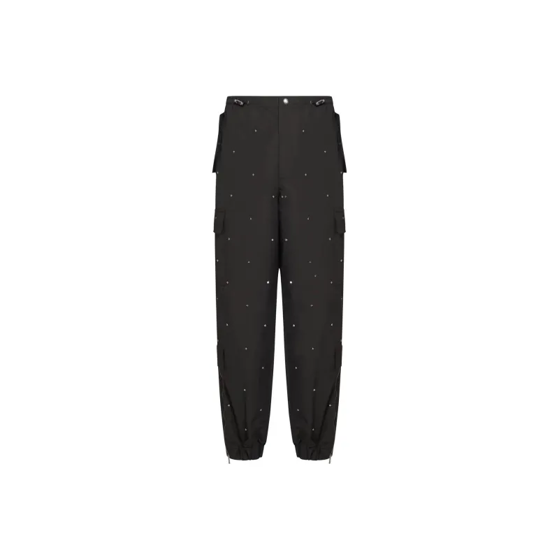 Valentino Cargo Pants Men Black-0