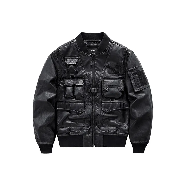 VIP Leather Jackets Men Black-0