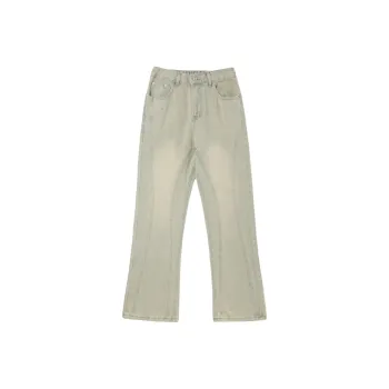 Lulifama Jeans Unisex Yellow Mud
