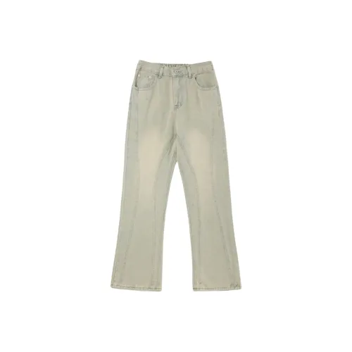 Lulifama Jeans Unisex Yellow Mud