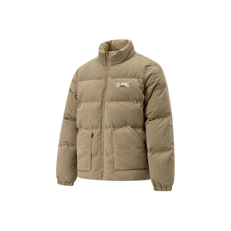LiNing Sports Trend Series Down Jacket Men's Light Chestnut Brown-0