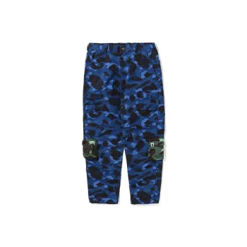 A BATHING APE X UNDEFEATED Camo Multi Pouch Pocket Pants