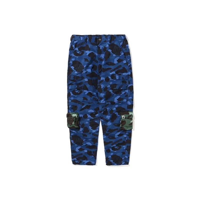 A BATHING APE X UNDEFEATED Camo Multi Pouch Pocket Pants-0