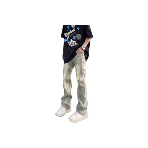 DUATOGE Jeans Men's Yellow Mud 