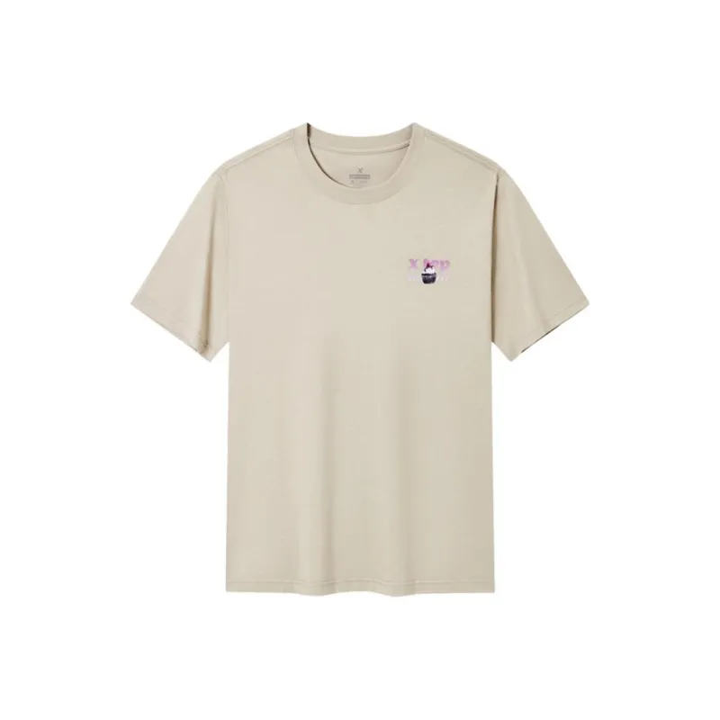 XTEP T Shirt Unisex Ice Glutinous Brown-0