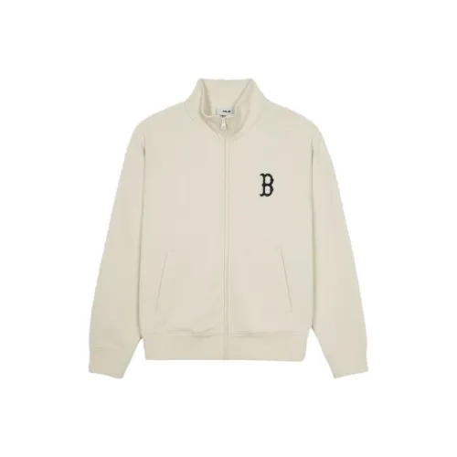 MLB Basic Boston Red Sox Jackets Coats Unisex Dark Cream