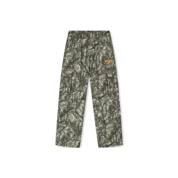 DICETINY Cargo Pants Unisex Gray Green Camouflage