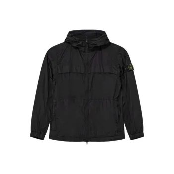 STONE ISLAND Garment Dyed Crinkle Hooded Jacket