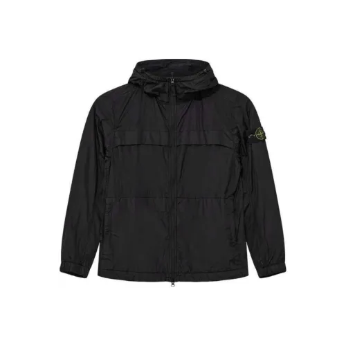 STONE ISLAND Garment Dyed Crinkle Hooded Jacket