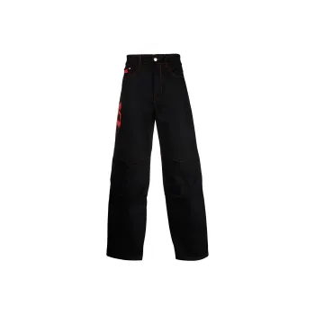 GCDS Logo print Straight leg Jeans