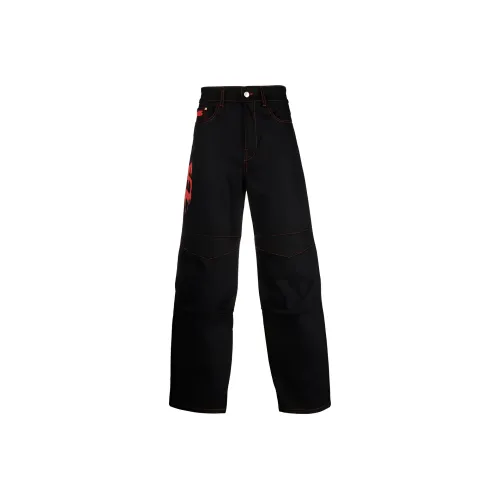 GCDS Logo print Straight leg Jeans