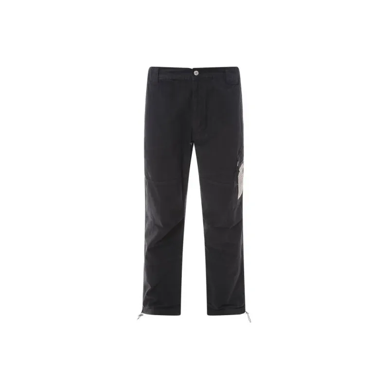 MOSCHINO Logo Patch Wide Leg Trousers-0