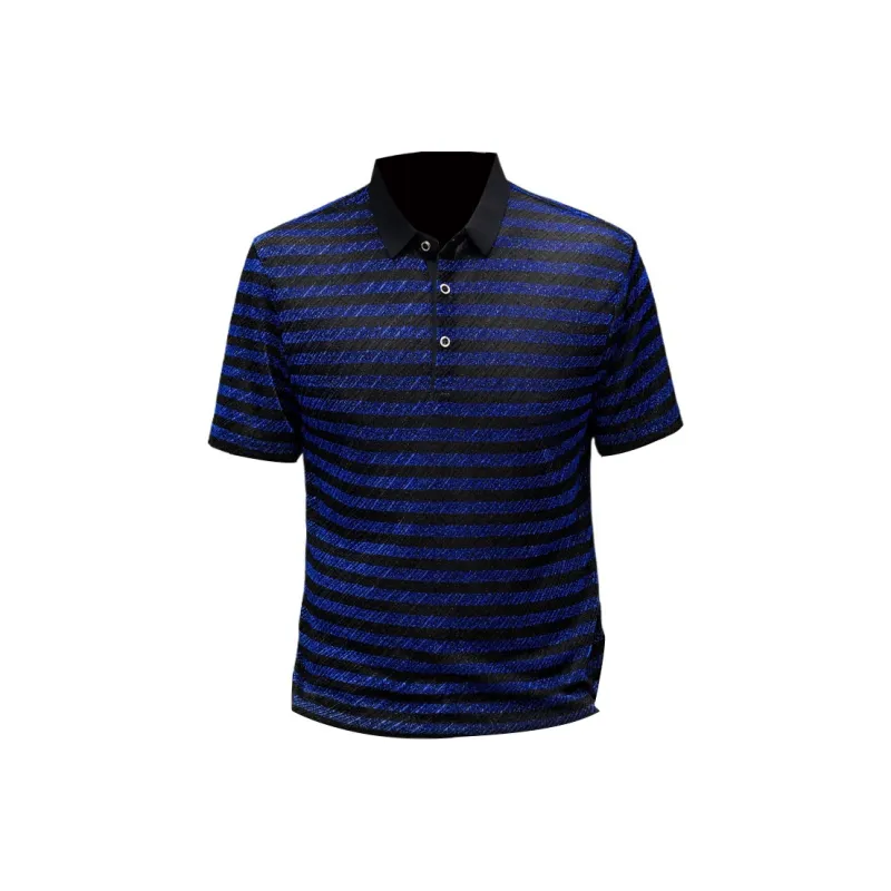 Devanro Polo Shirt Men's Black White-4