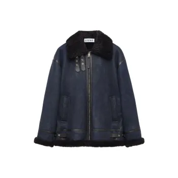 LOEWE Jackets & Coats Men's Navy Blue