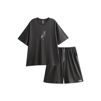 Same Language Pajama Set Men's Alocasia Black Raven