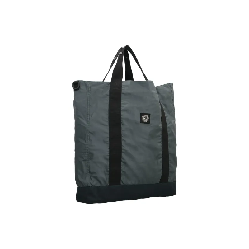 STONE ISLAND Cotton Tote Bag, Shopping Bag, Shoulder Bag, Handbag Regular Women's Bottle Green-2