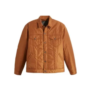 Levi’s Lightweight Puffer Trucker Jacket Jackets Coats Men's Brown