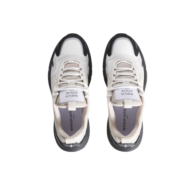 Maison Kitsune Sora Low Top Casual Shoes Women's Beige-2