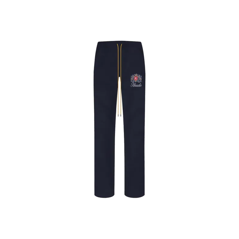 RHUDE Knitted Sweatpants Men Dark Blue-0