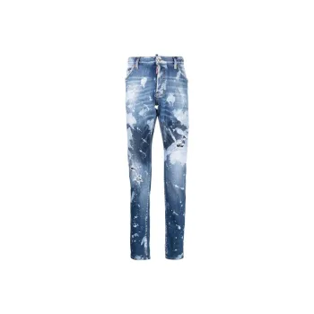 DSQUARED 2 Paint Splatter Effect Distressed Jeans