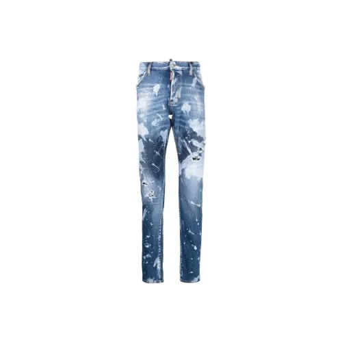 DSQUARED 2 Paint Splatter Effect Distressed Jeans