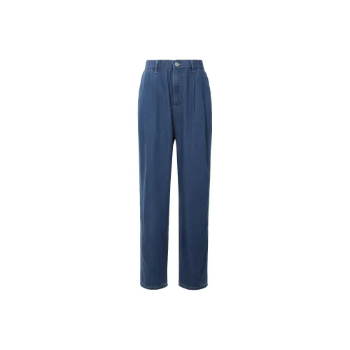 PEACEBIRD MEN Jeans Men Denim Blue Batch 1 Relaxed Tapered Fit