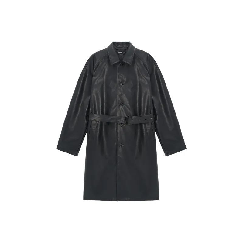 UNVESNO Leather Jackets Unisex Black-0