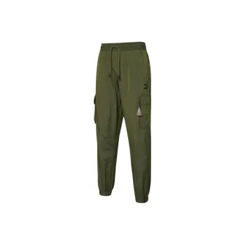 PUMA Knitted Sweatpants Men Olive Green