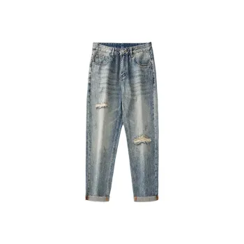 FAIRWHALE Jeans Fall And Winter Men's Denim Blue