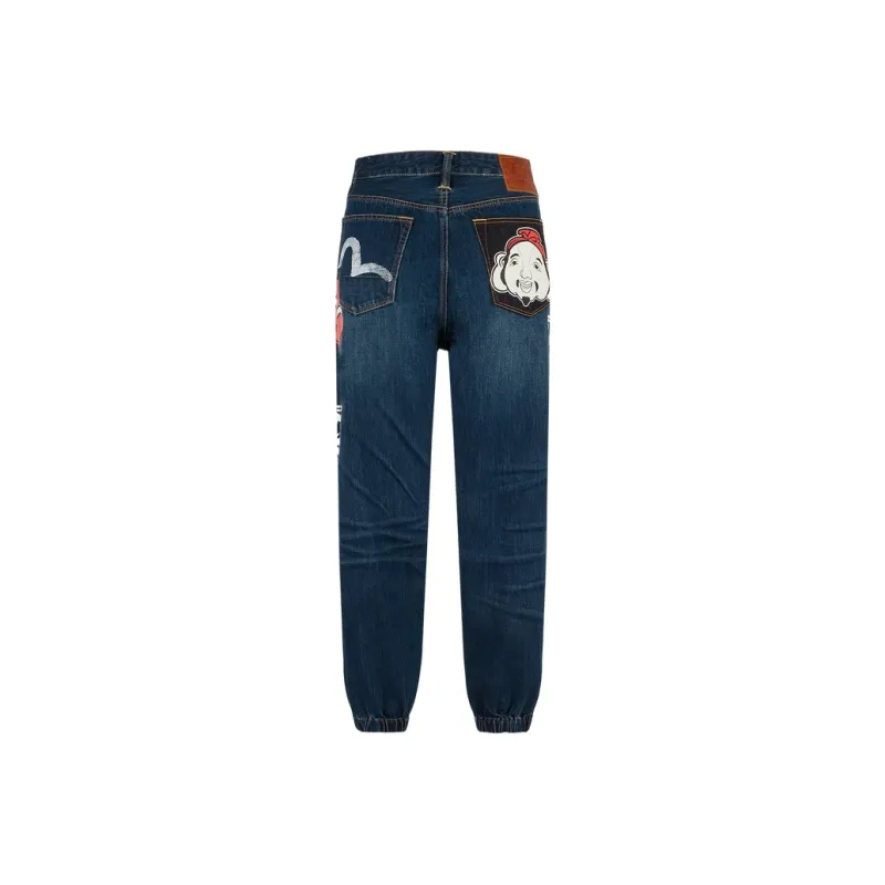 EVISU Casual Pants Men's Denim Blue-0