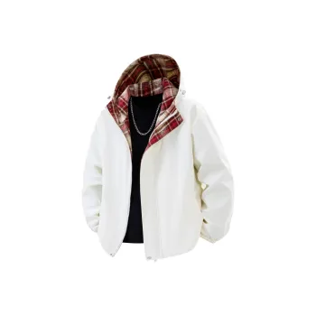 Yalu Jackets Coats Unisex Ivory White