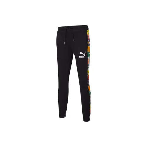 PUMA Knitted Sports Pants Men's Black