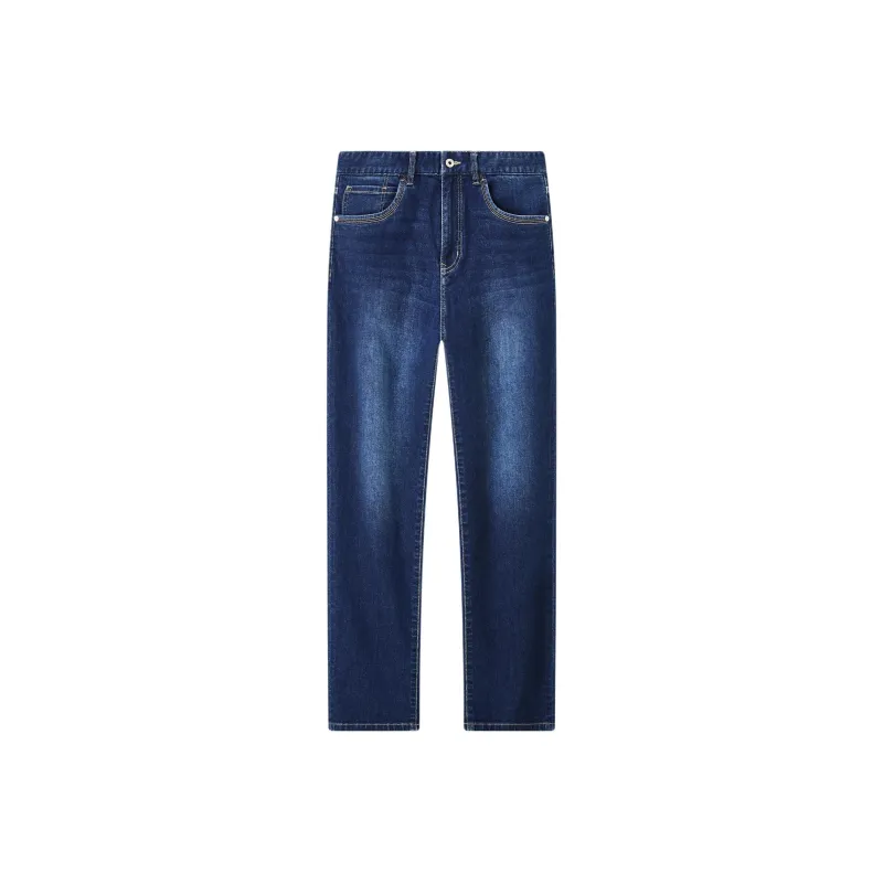 Jiumuwang Men's Pants Expert Comfort Jeans Men's Dark Blue-0