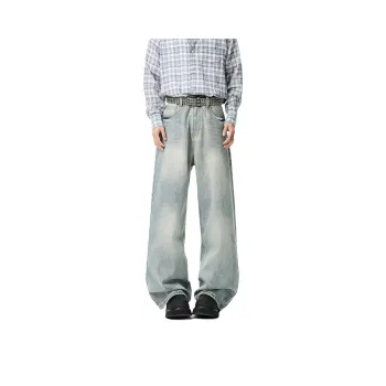 RICE NINE TEN Jeans Unisex Light Blue Extended Length