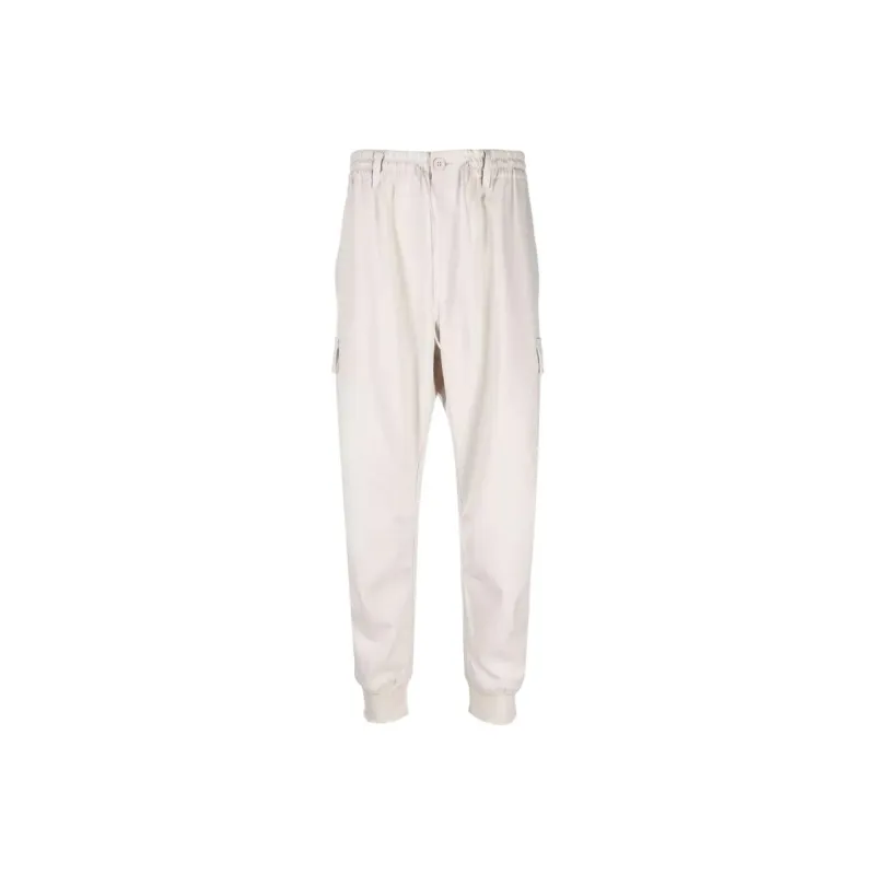 Y 3 Knitted Sweatpants Men Ecru-0