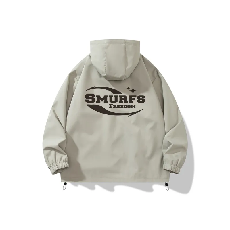 The Smurfs Jackets Coats Unisex Light Gray Green-1