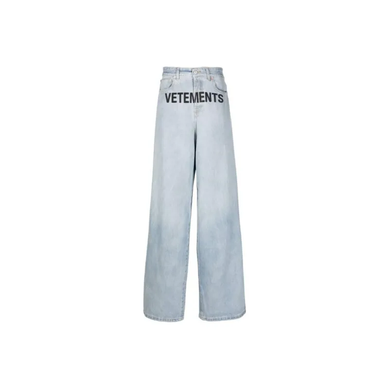 Vetements Logo embroidered Jeans-0