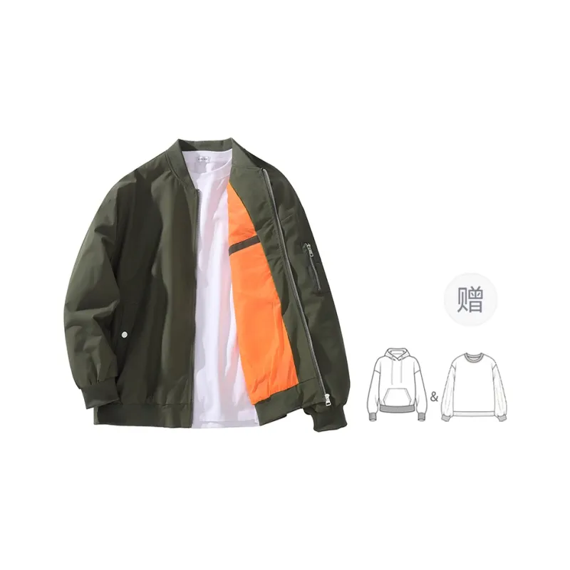 YOSICIL Jackets Coats Unisex Green-6
