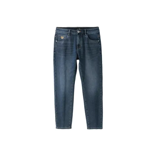 HLA Jeans Men Blue Gray Denim Gradient Medium 8C