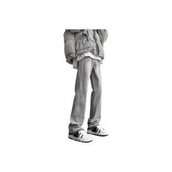 TESTUNG Jeans Men's Light Gray Shades