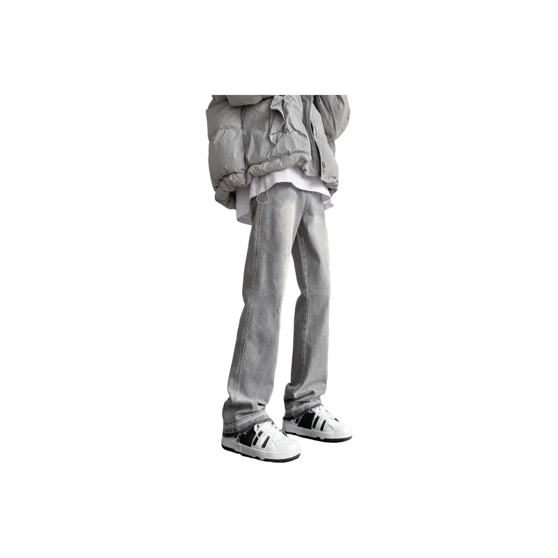 TESTUNG Jeans Men's Light Gray Shades-0