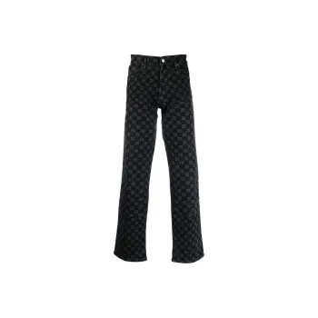 Misbhv Straight Leg Monogram Jeans