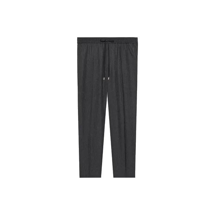 GUCCI Knitted Sweatpants Men Dark Gray-0